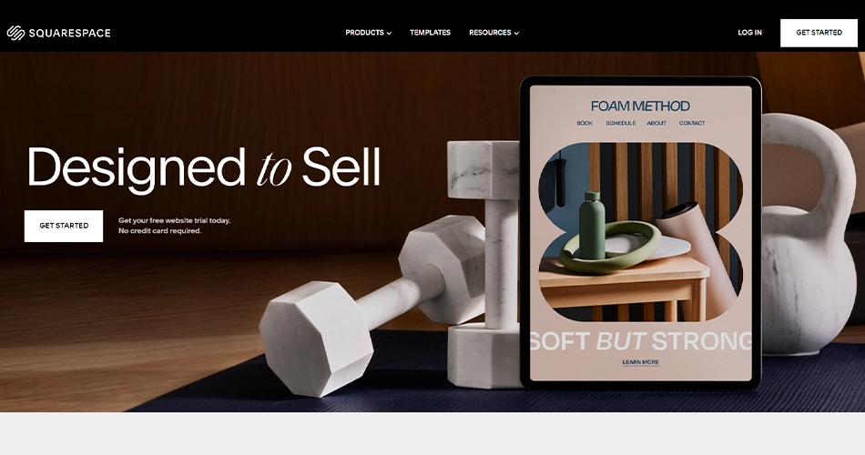 ecommerce website building platform : squarespace